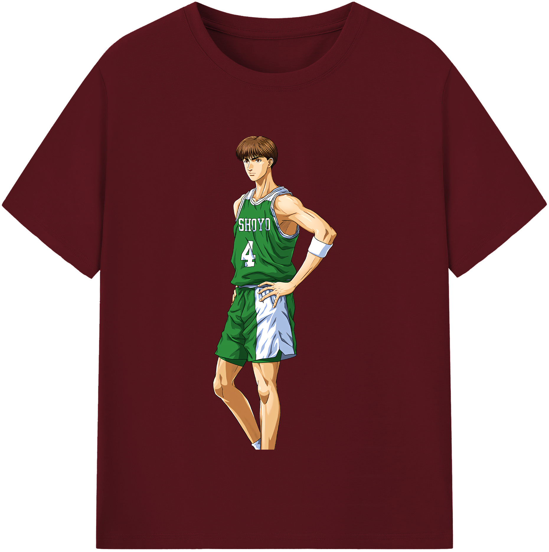 SLAM DUNK／スラムダンク 綿100％半袖Tシャツ（フロントプリント）